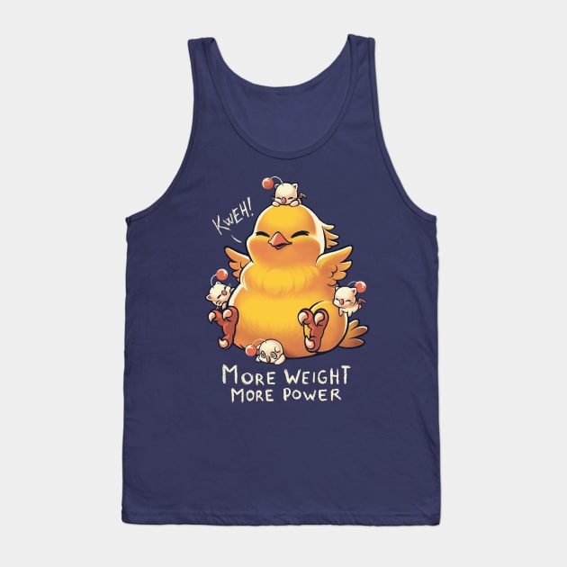 Kweh! Fat Chocobo - Final Fantasy Creature - Monster Summon Tank Top by BlancaVidal